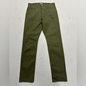Trunk Clothiers Mens Olive Green Performance Slim Trouser Pants Euro 48 (33x33)